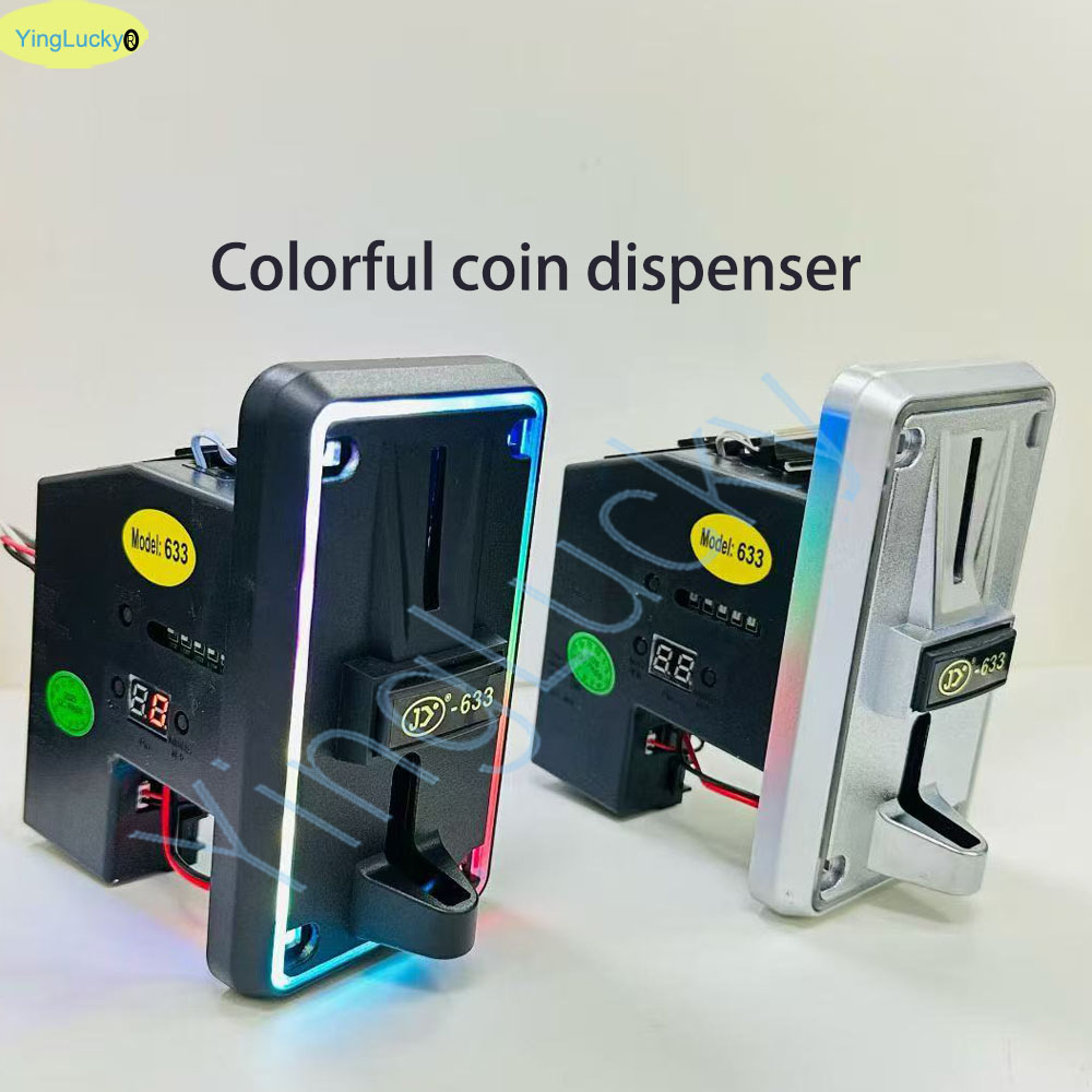 Arcade Games Vending - الملونة LED متعددة عملة متقبل عملة