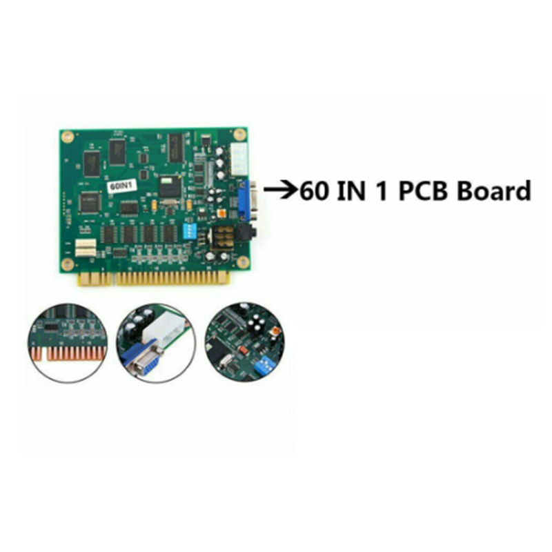 ABGN 2X 60 في 1 متعدد المواد ل - مراجعة Usb Game Board Jamma وسعره