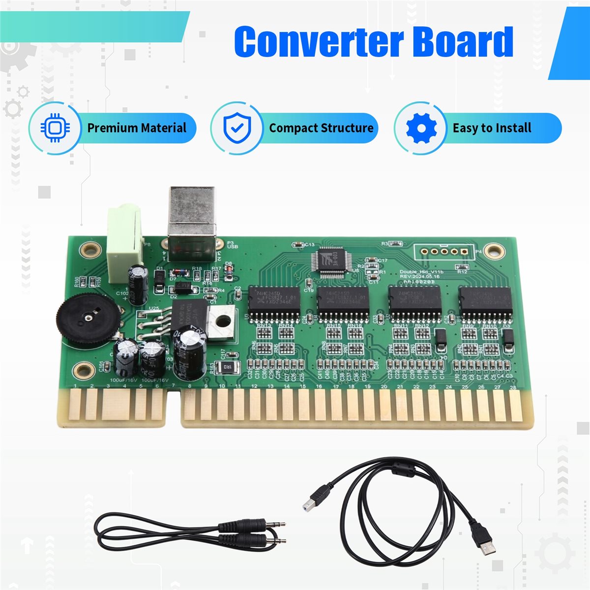 وحدة تحكم ألعاب MAME جديدة وسا - مراجعة Usb Game Board Jamma وسعره